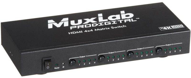 MUXLAB INC 500440 4X4 HDMI TO HDMI MATRIX, 4K