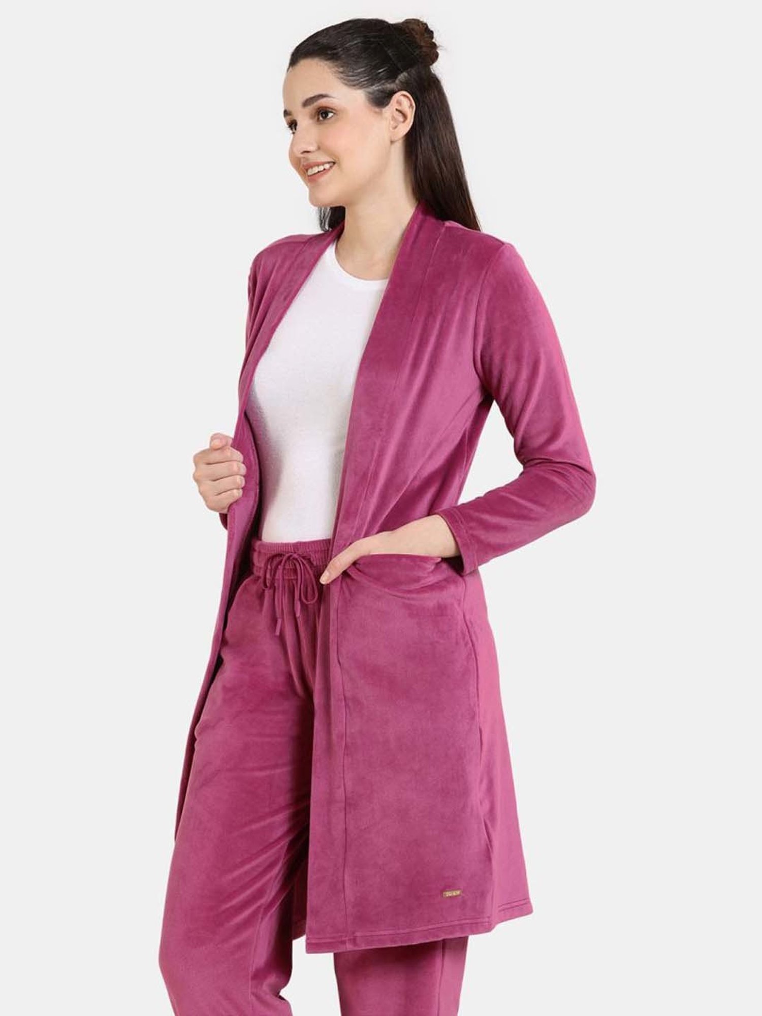 Zivame Purple Full Sleeves Shrug