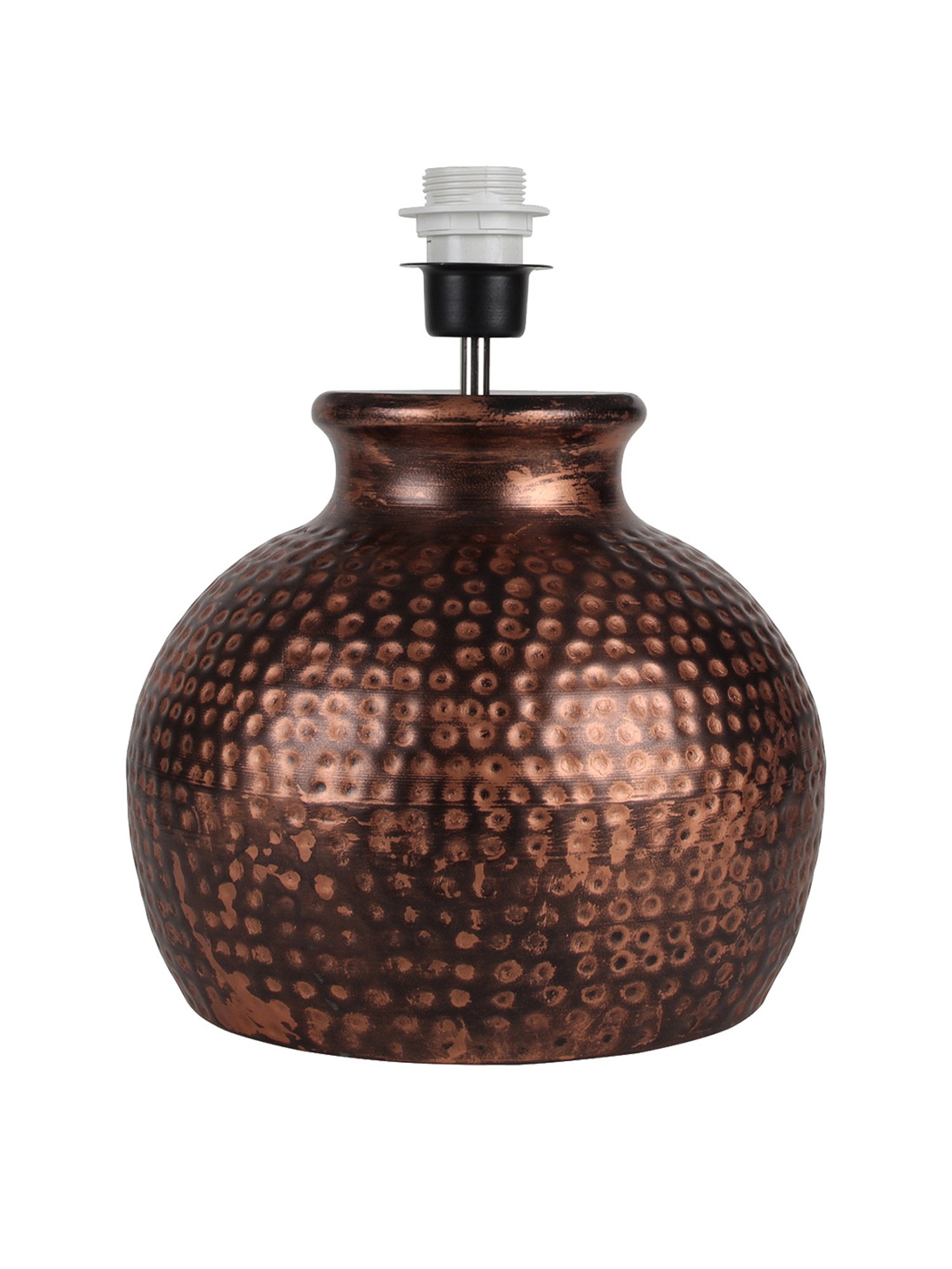 Homesake Green Hammered Oil-Rubbed Bronze Metal Table Lamp