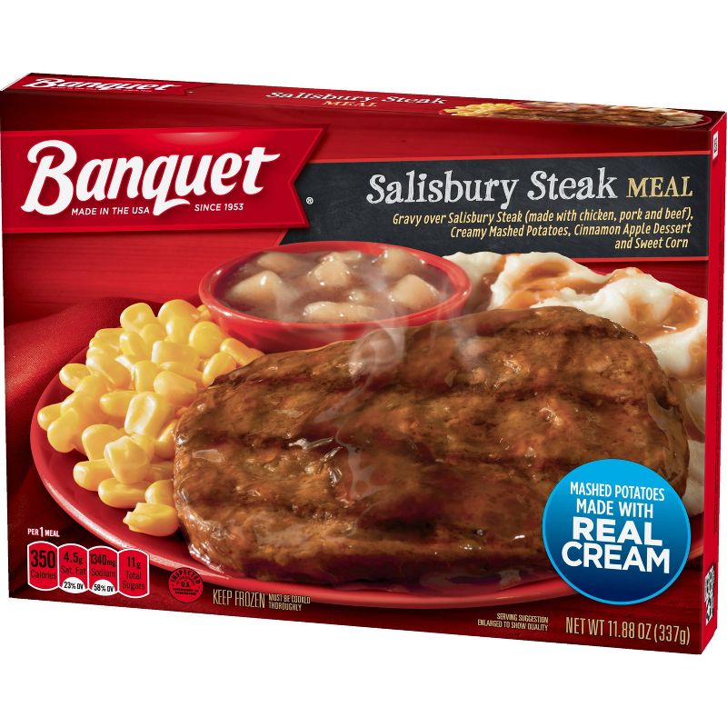 Banquet Frozen Salisbury Steak Meal - 11.88oz