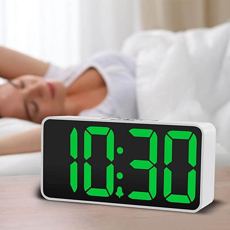 Large Digital Alarm Clock for Visually Impaired - 8.9 Inches Large Digital Clock for Bedroom, Fully Adjustable Dimmer, Jumbo Number Display, USB Ports, 12/24H, Snooze, Adjustable Alarm Volume