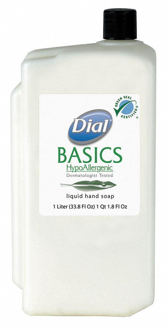 Basics Hypoallergenic Liquid Soap, Rosemary & Mint, 1 Liter Refill