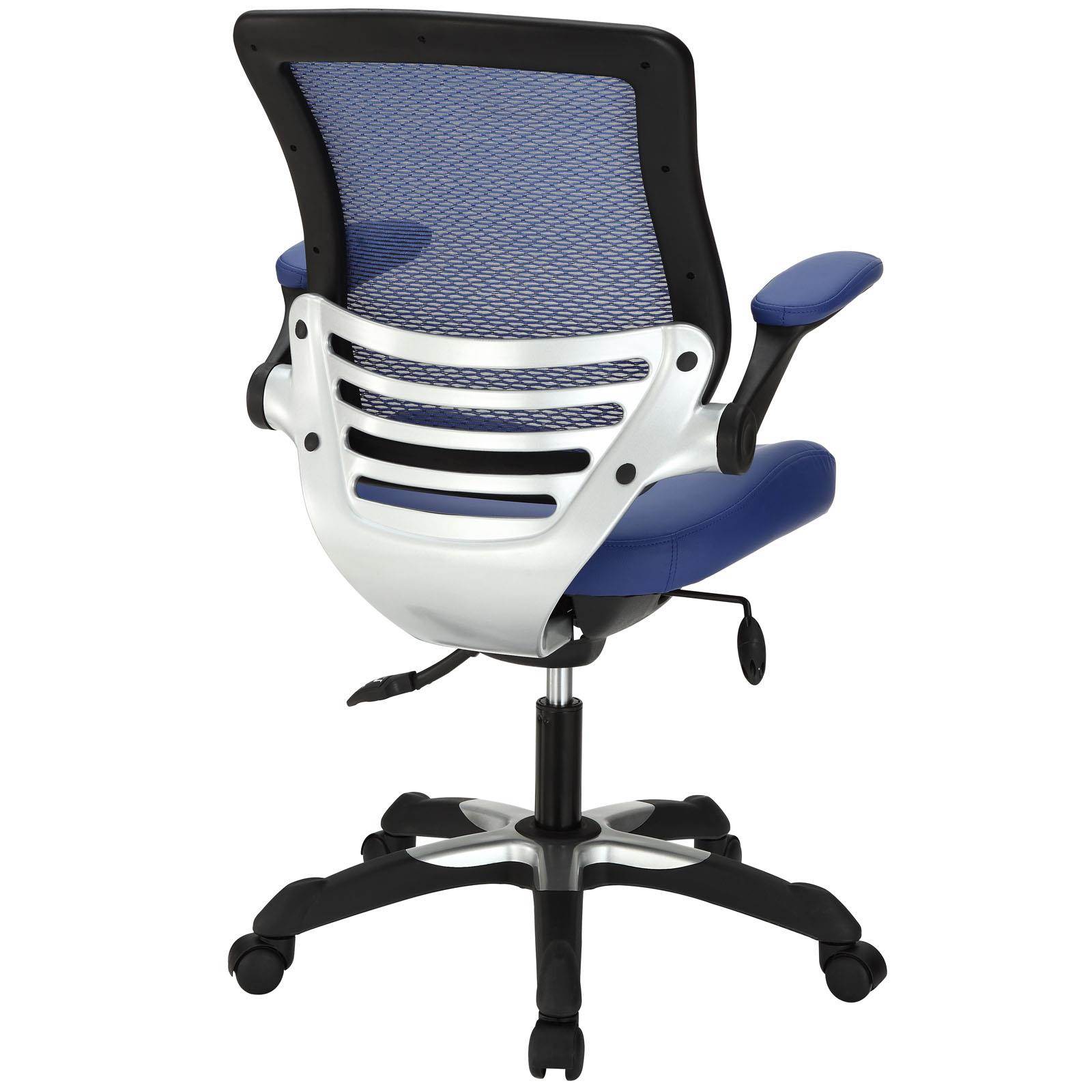 Edge Vinyl Office Chair in Blue