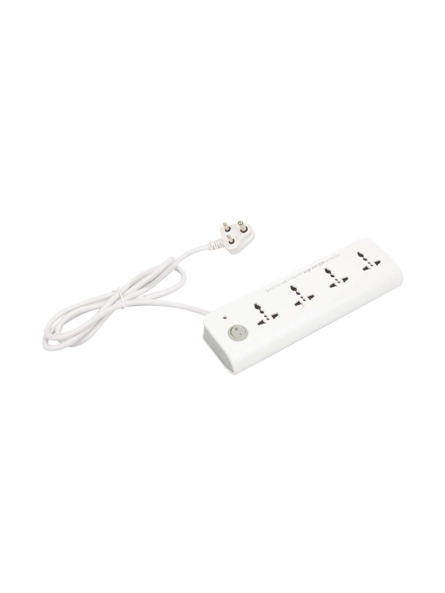 EcoLink 6A 4-Way Spike and Surge Guard (White)