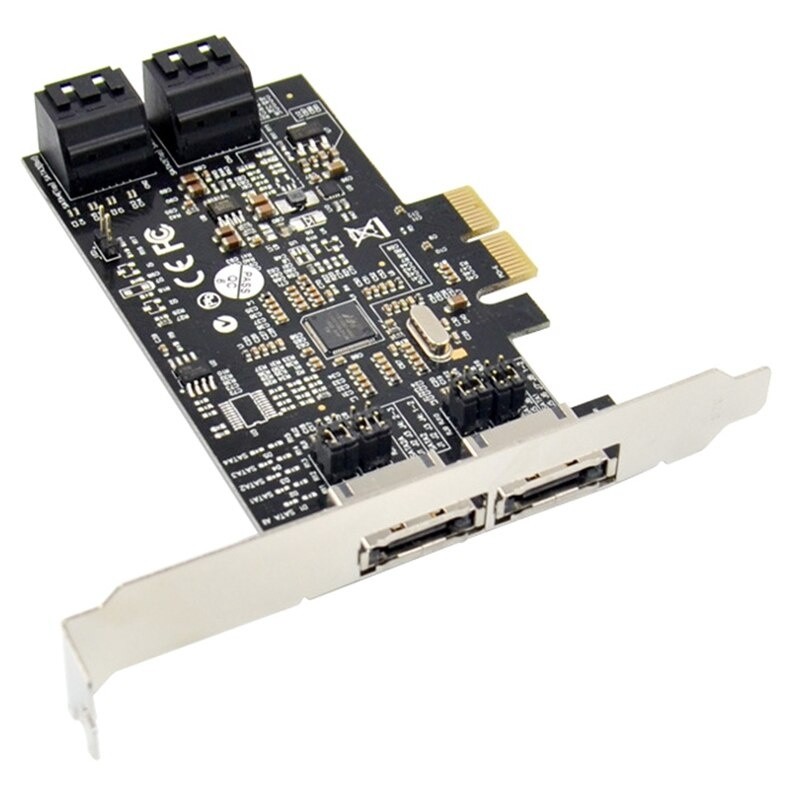 PCIE to SATA ? Disk Array Card PCI Express 2.0X2 Bus Interface 88SE9230 Chip Expansion Card