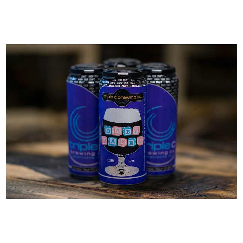 Triple C Baby Maker Double IPA Beer - 4pk/16 fl oz Cans