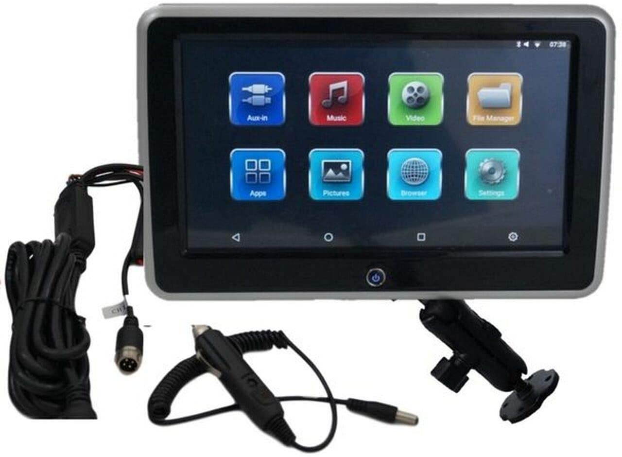 Smucker VWT10 Vision Works HD Touch Screen Monitor &ndash; 10 in. Monitor, Built-in GPS, Multimedia Options &ndash; Amazon, Netflix, HD Screen with Bluetooth