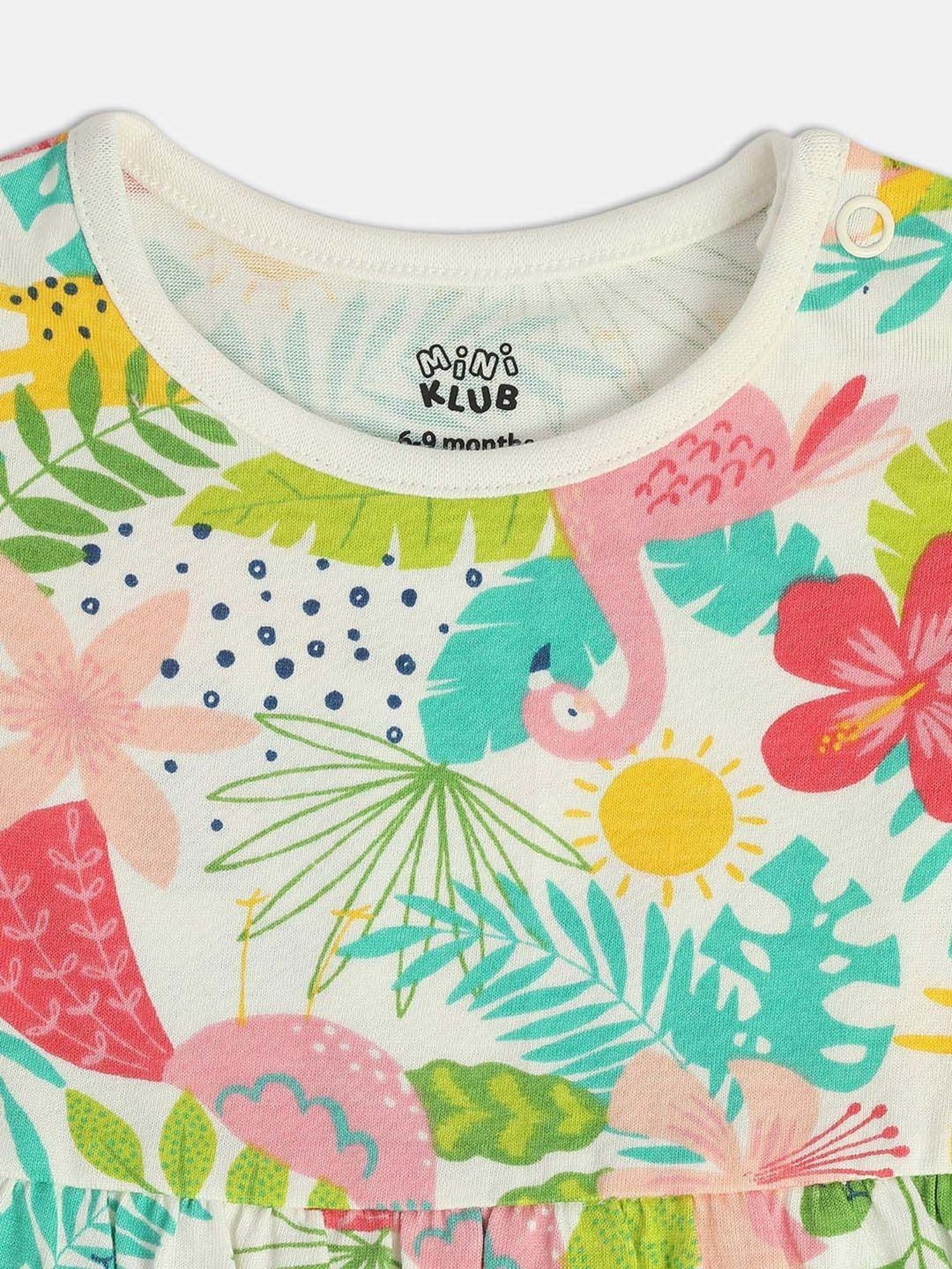 MINIKLUB Kids Multicolor Printed Dress (Pack of 2)