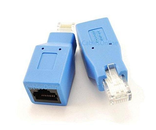 CablesOnline, 5-PACK Cisco Console Rollover Adapter for RJ45 Ethernet Network Cables, UX-RO11C-5