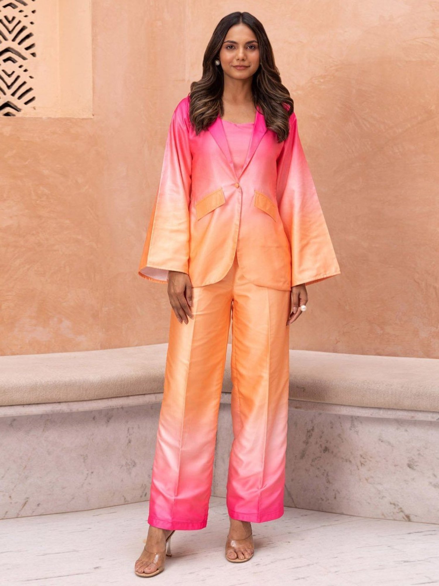 BInfinite Pink Viva Salmon Ombre Coords-Set