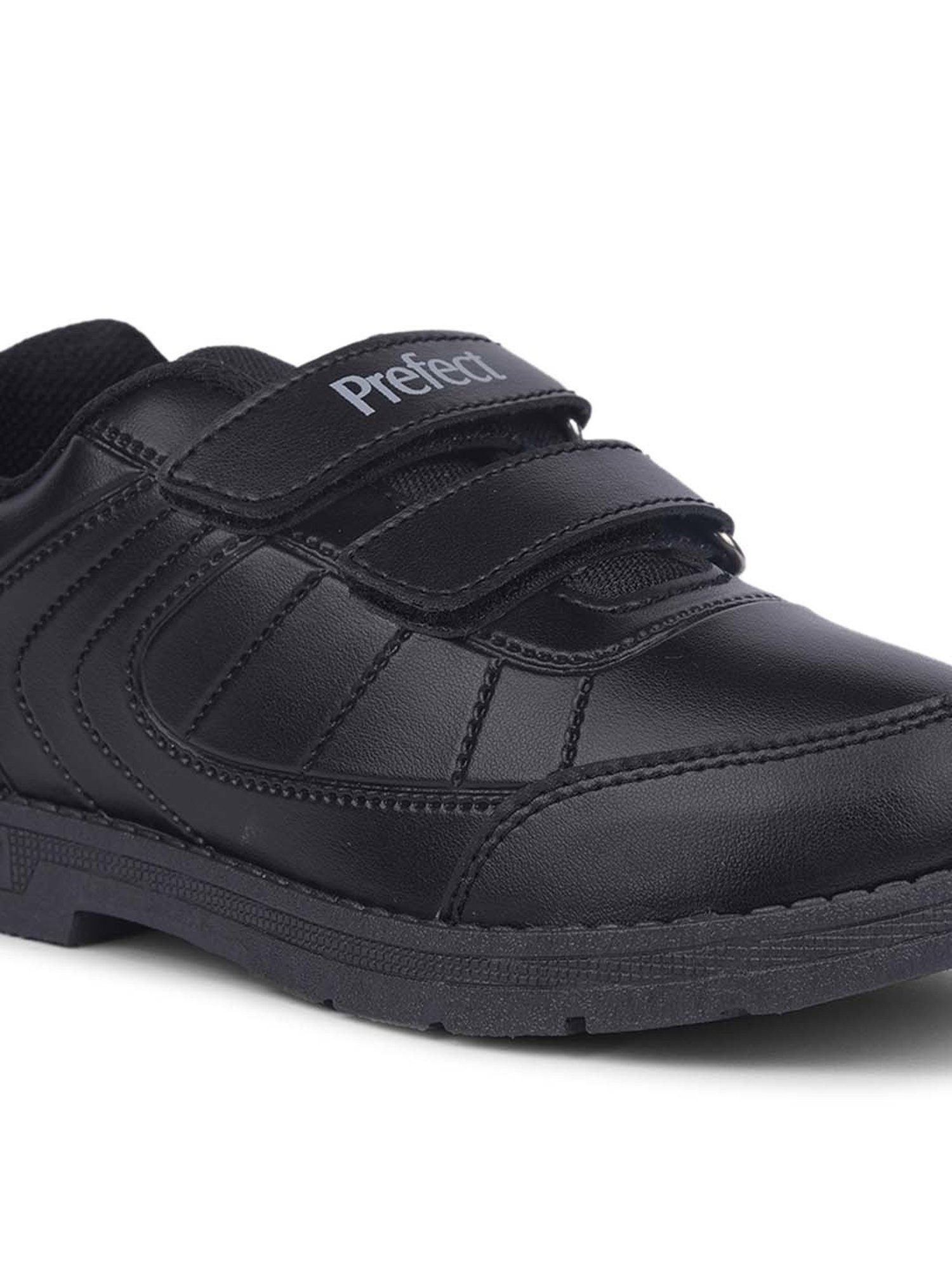 Prefect By Liberty Kids Black Velcro Shoes