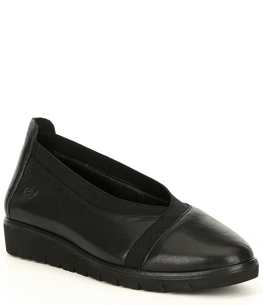 DKNY Eli Leather Logo Hardware Strap Loafers