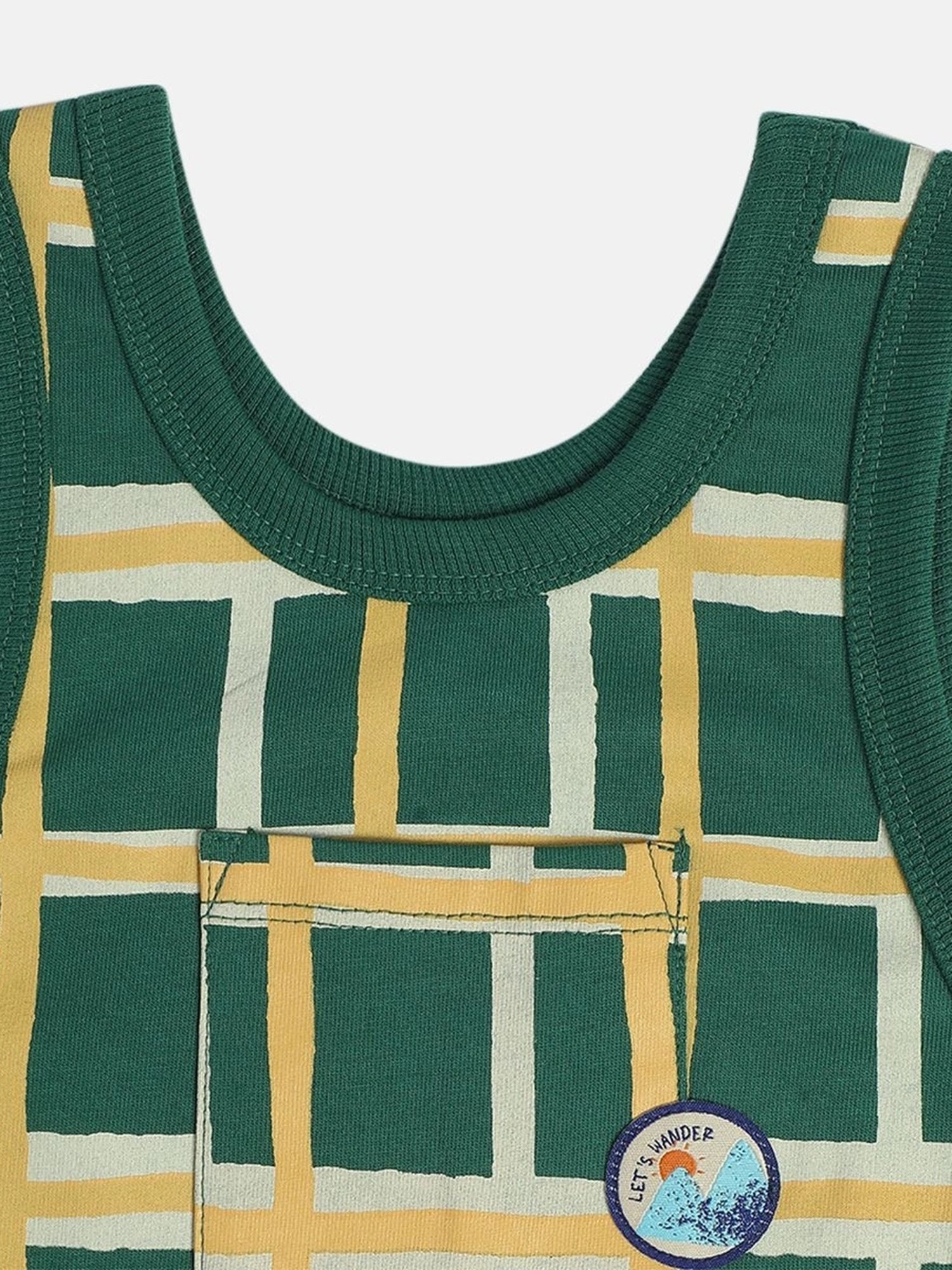 Budding Bees Kids Blue Ombre Jumpsuit with Attached Bow