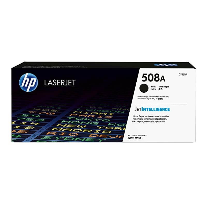 508A | CF360A | Toner Cartridge | Black | Works with  Color LaserJet Enterprise M553 series, M577 series