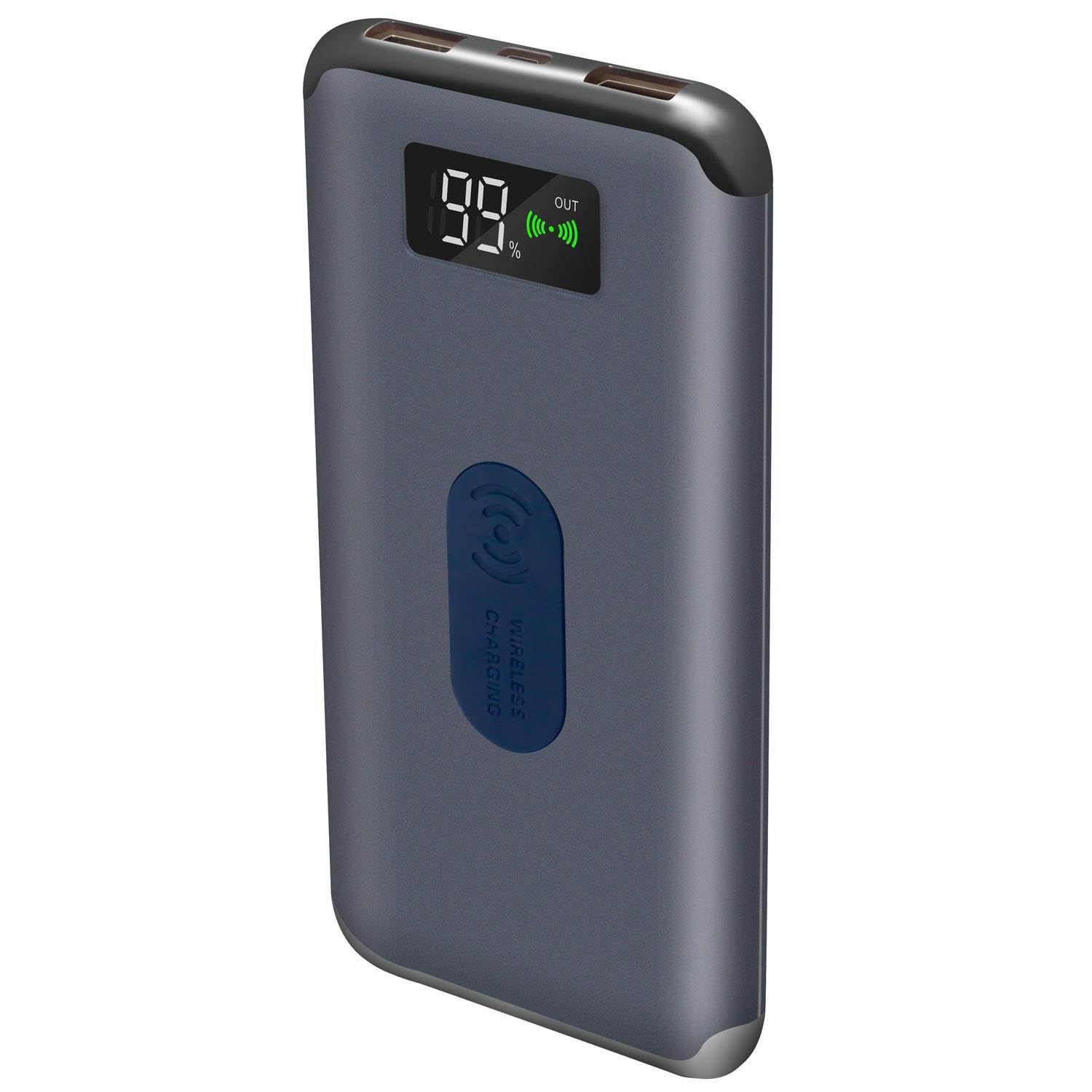 Deco Gear Wireless Power Bank 8,000 mah with Digital Display & USB-C Cable