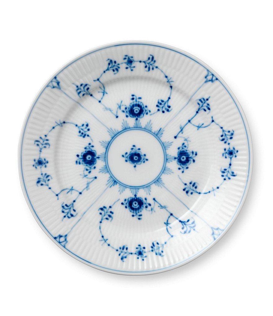 Royal Copenhagen Blue Fluted Plain Dessert Plate