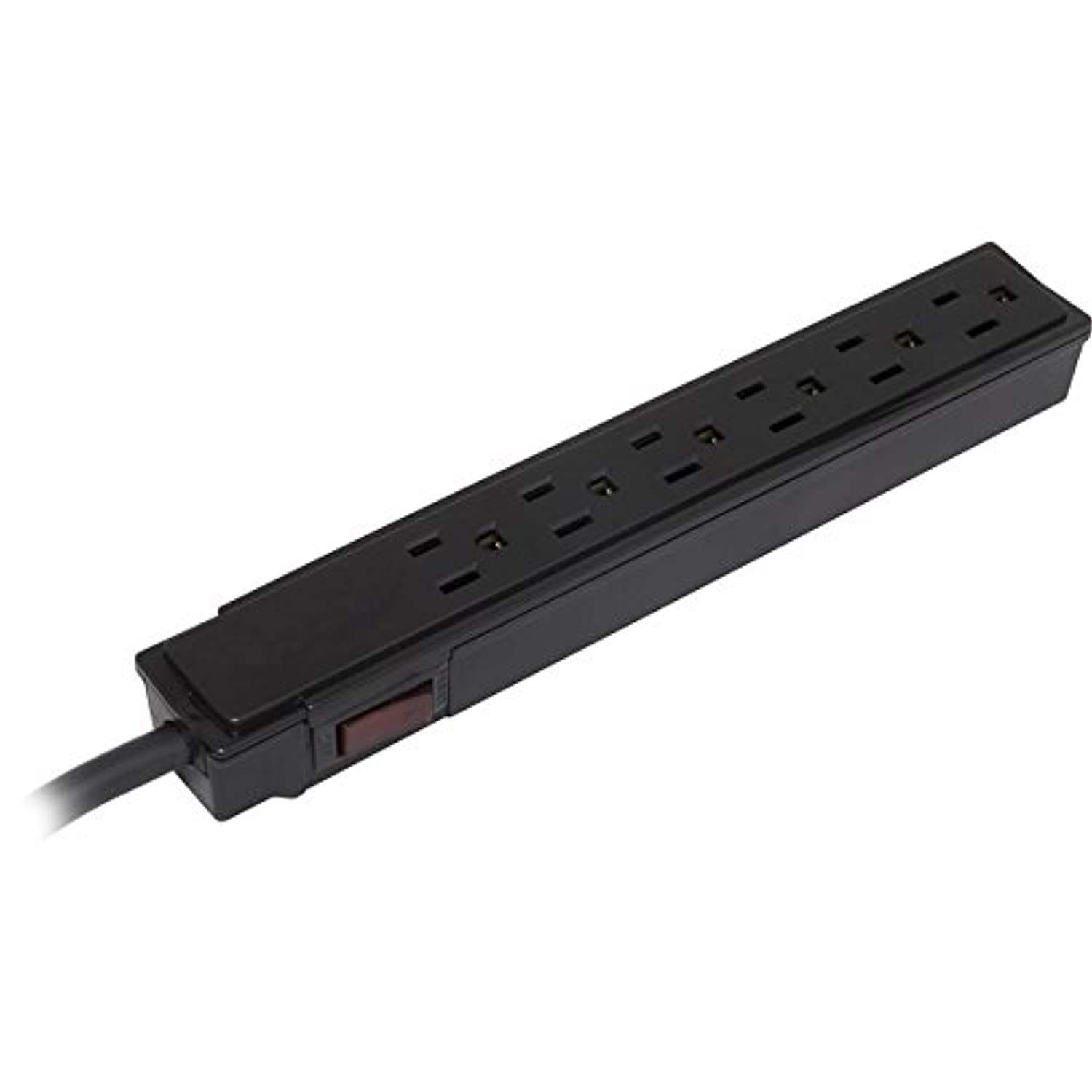 ProHT 6 Outlets Surge Protector (03883), 2 ft. Cords Surge Guard Basic Protector,150 Joules, for Computer Equipment, Home Electronics, Telephones and Modems, Black
