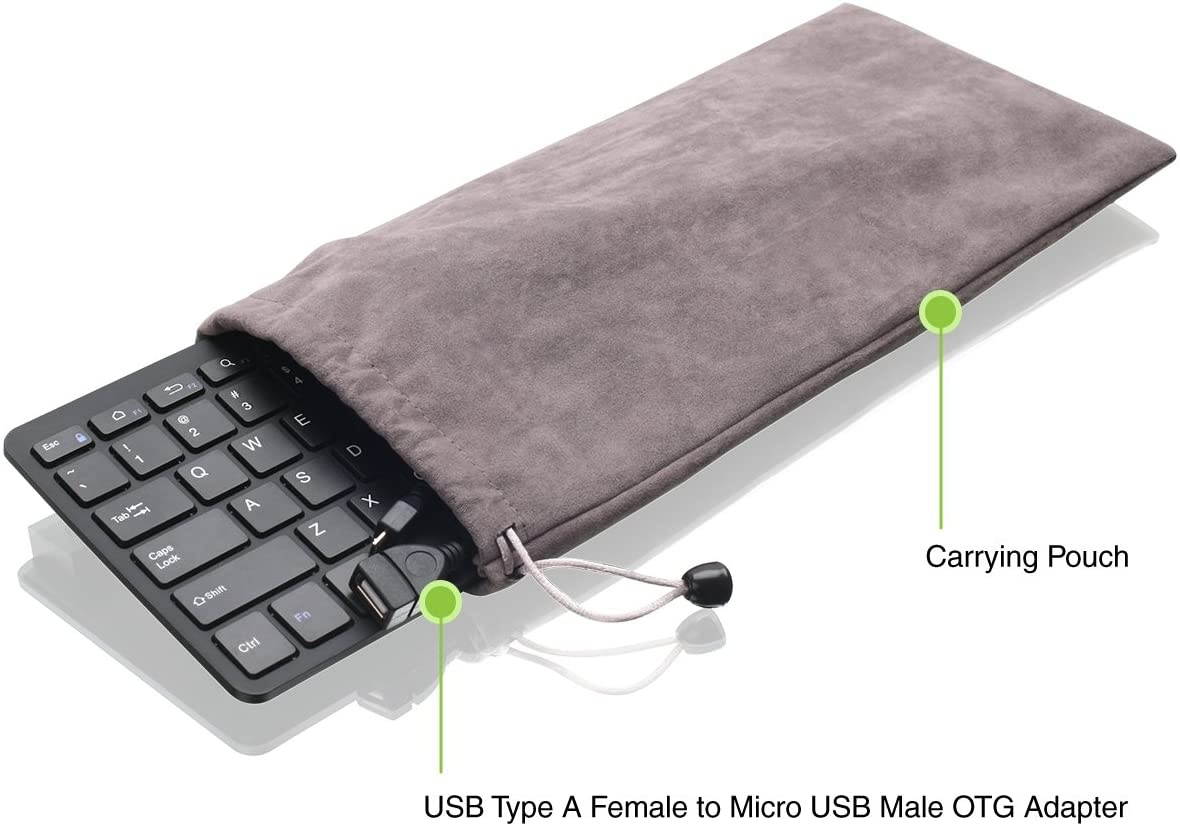 IOGEAR Classroom Portable Wired Keyboard for Tablets with OTG Adapter