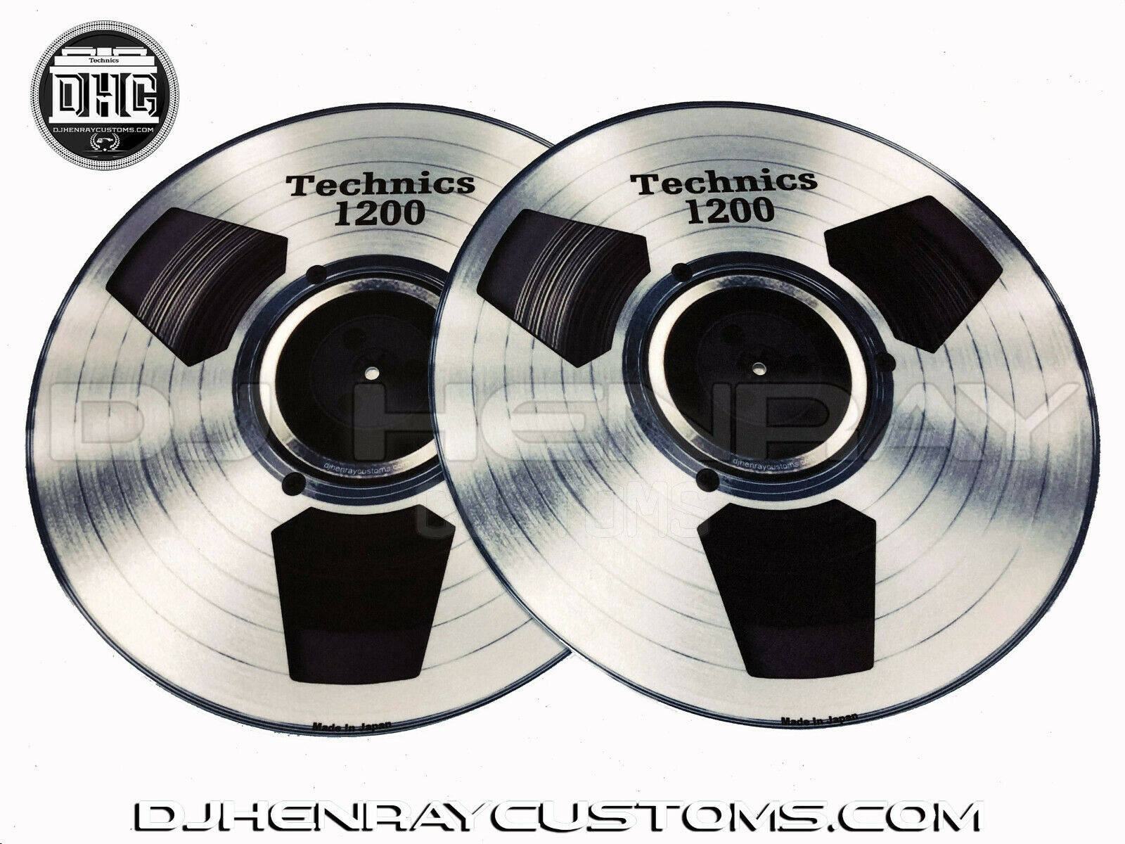 Technics Platinum Reel to Reel Dj Slipmats sl1200 mk2 mk5 m3d m5g any turntable