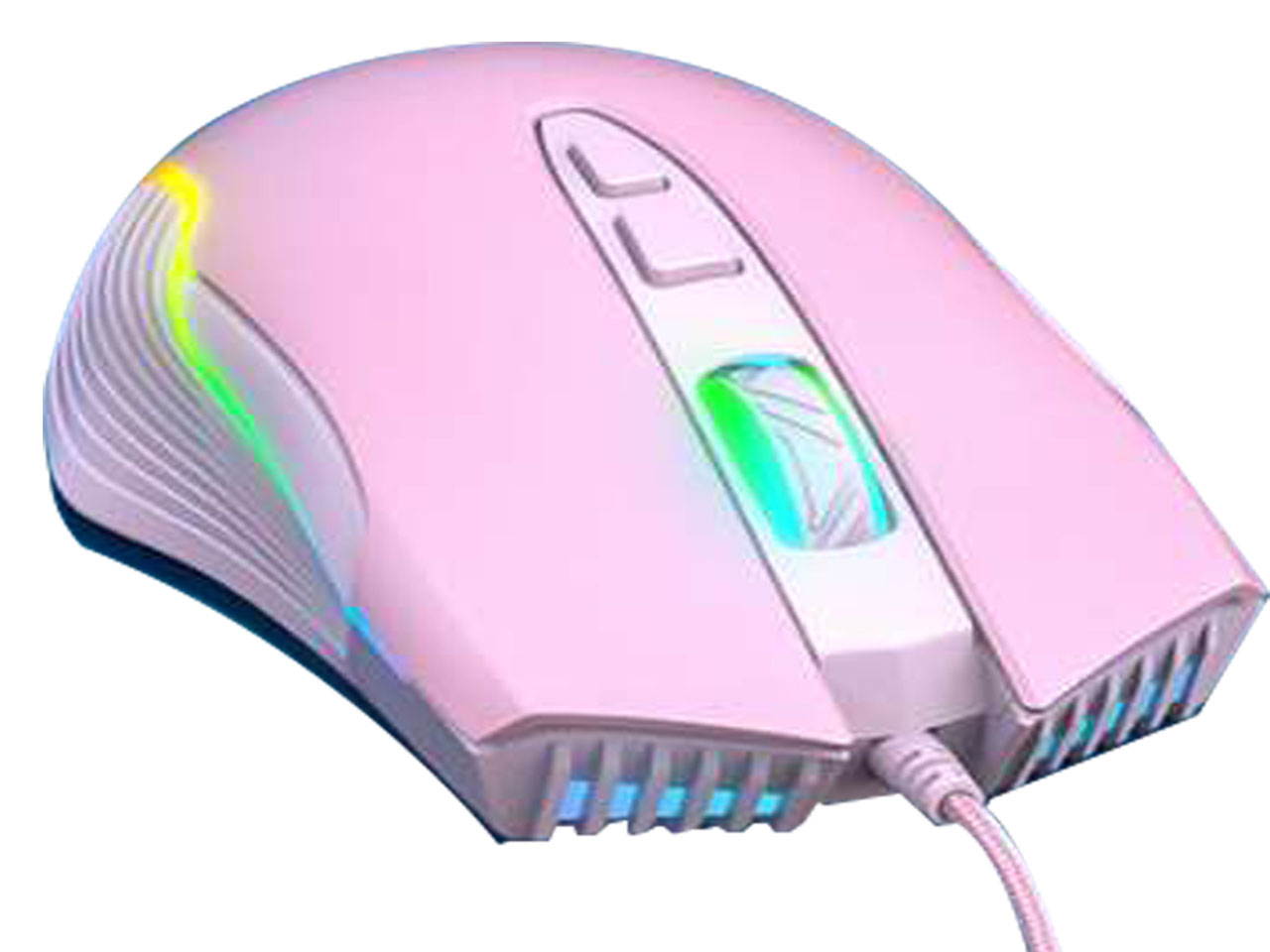 Gaming Mouse Wired, USB Optical Computer Mice with RGB Backlit, 2 Adjustable DPI Up to 2400, Ergonomic Gamer Laptop PC Mouse   for Windows 7/8/10/XP -Black