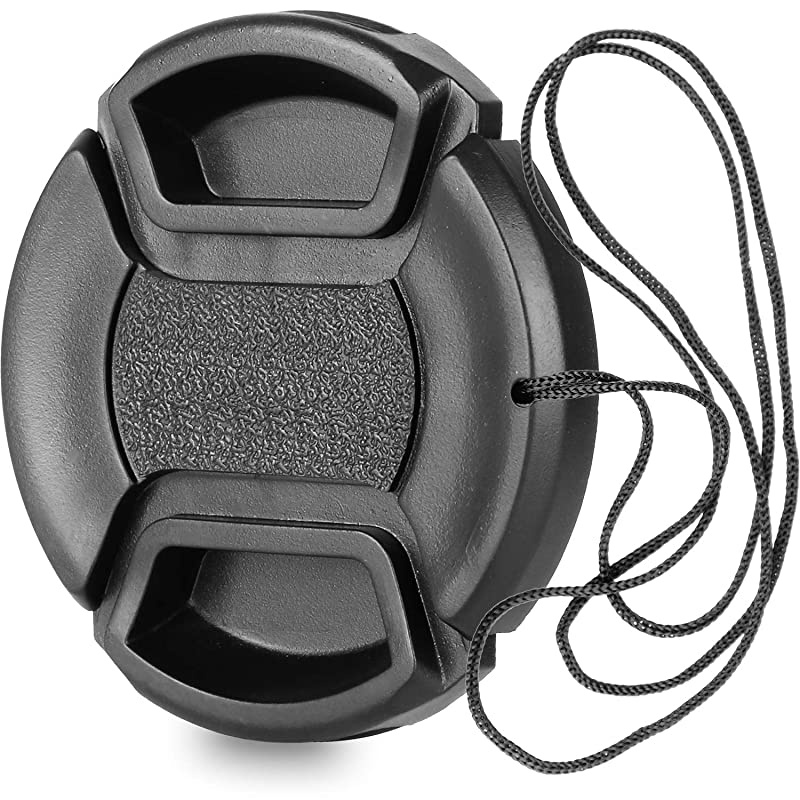 Camera 52mm Lens Cap Center Pinch with Lens Cap Leash Hole Bundle for DSLR Cameras Nikon Sony Canon amp Other DSLR Cameras UV Lens 52mm