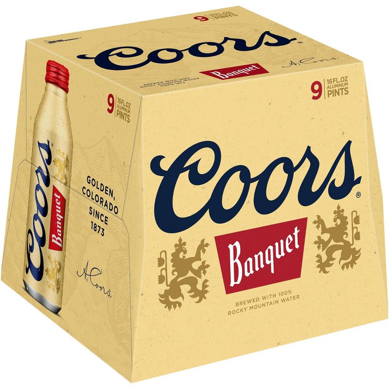 Coors Banquet Beers - 9pk/16 fl oz Aluminum Pints