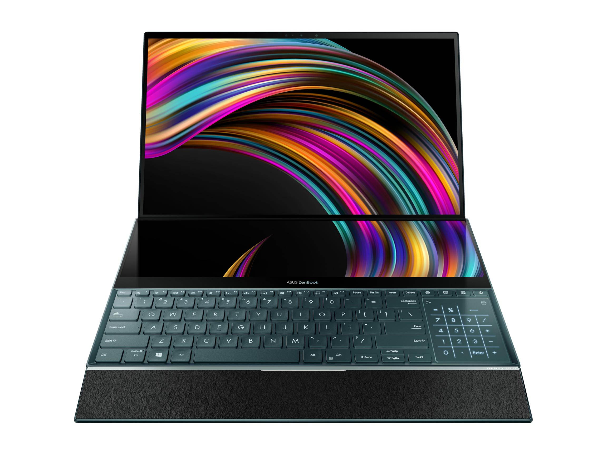 ASUS ZenBook Pro Duo UX581 15.6" 4K UHD NanoEdge Bezel Touch, Intel Core i7-9750H, 16 GB RAM, 1 TB PCIe SSD, GeForce RTX 2060, Innovative ScreenPad Plus, Windows 10 Pro - UX581GV-XB74T, Celestial Blue