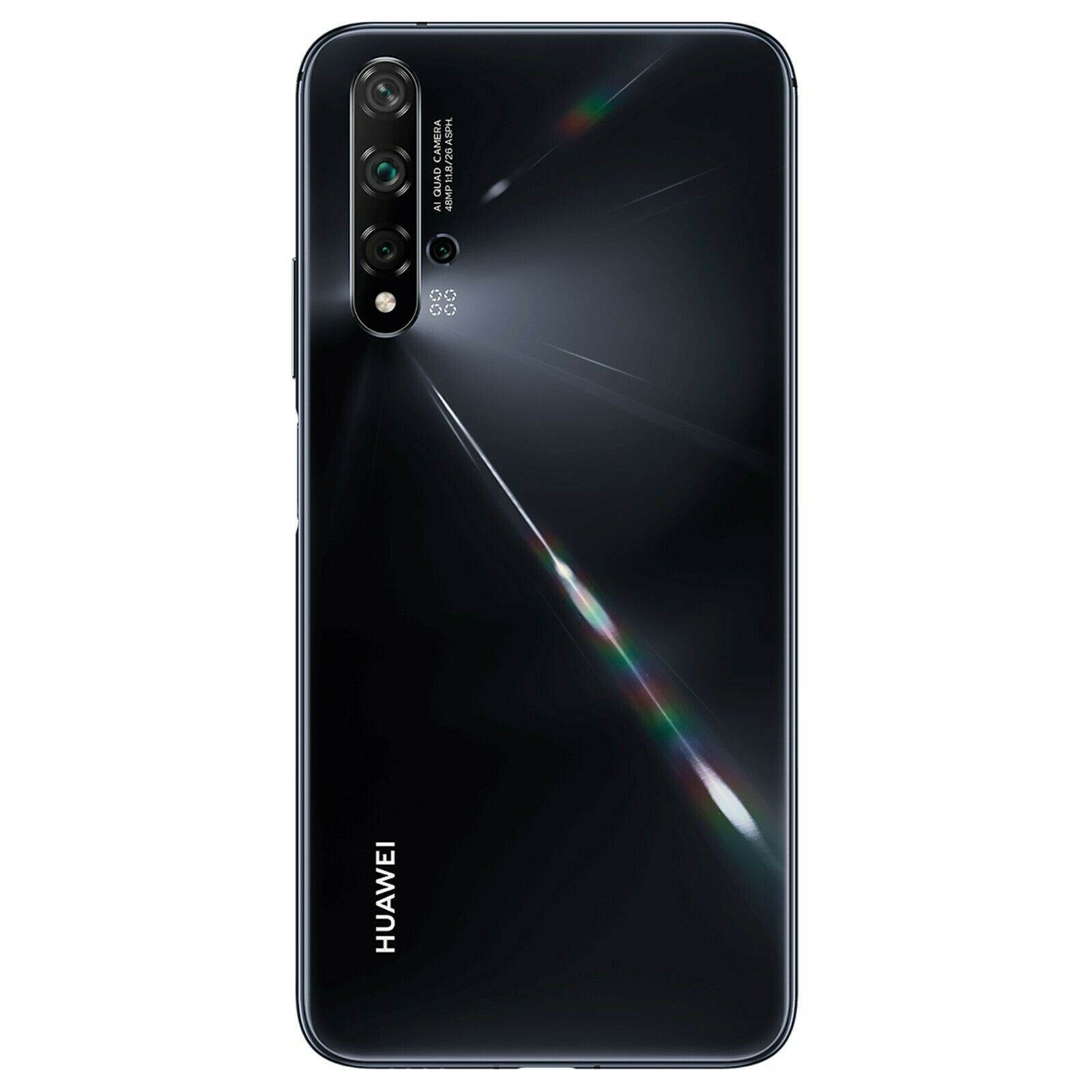 Huawei Nova 5T Dual-SIM 128GB ROM + 6GB RAM (GSM Only, No CDMA) Factory Unlocked 4G/LTE Smartphone (Black) - International Version