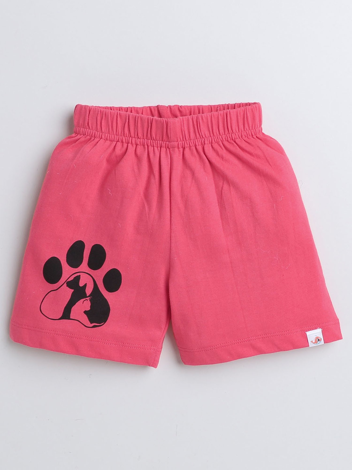 Bumzee Kids Royal Blue & Pink Printed T-Shirt with Shorts