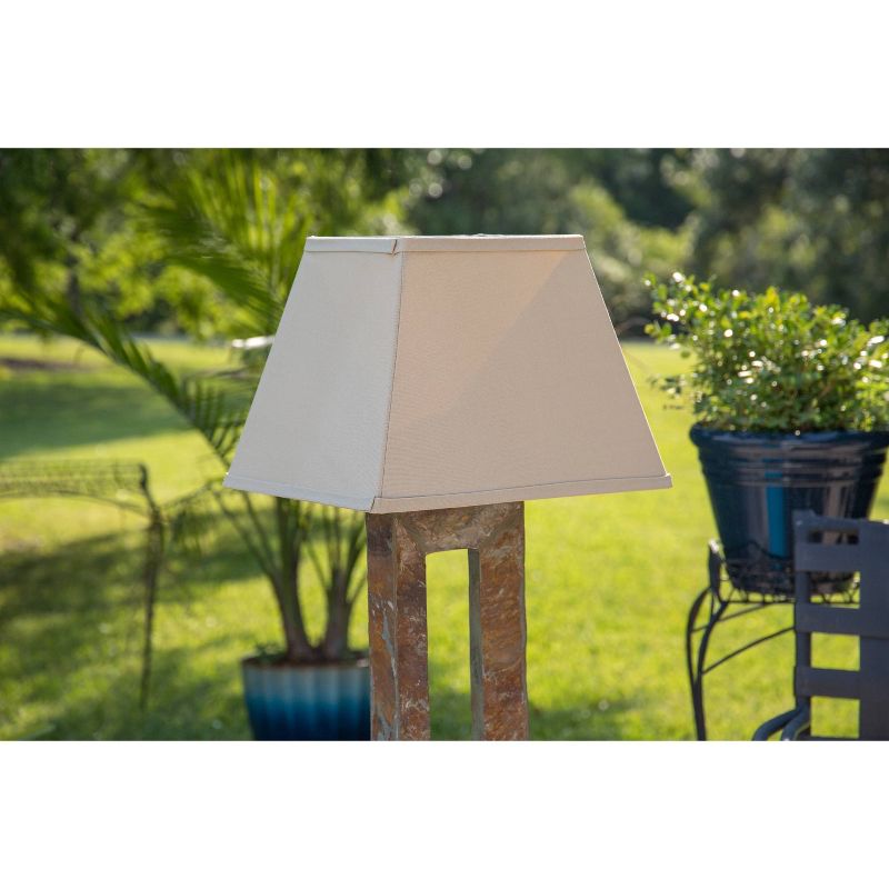 8" LED Solar Portable Outdoor Lantern with Flame - Techko Kobot