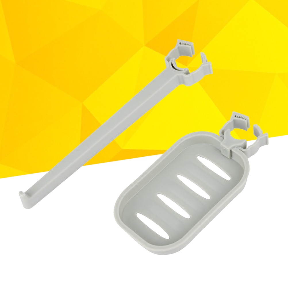 Utility Sponge Holder with Suction Cup Sink Organizer Plastic Soap Dishwashing Drainer Rack (Blue)