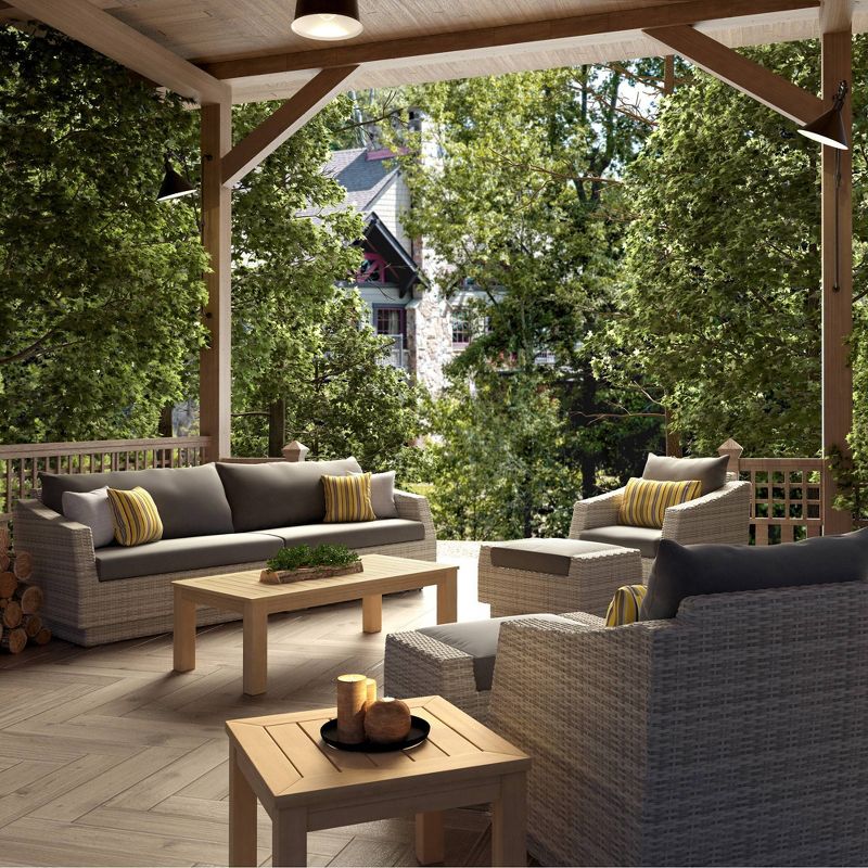 Cannes 8pc Outdoor Seating Set - Gray - RST Brands