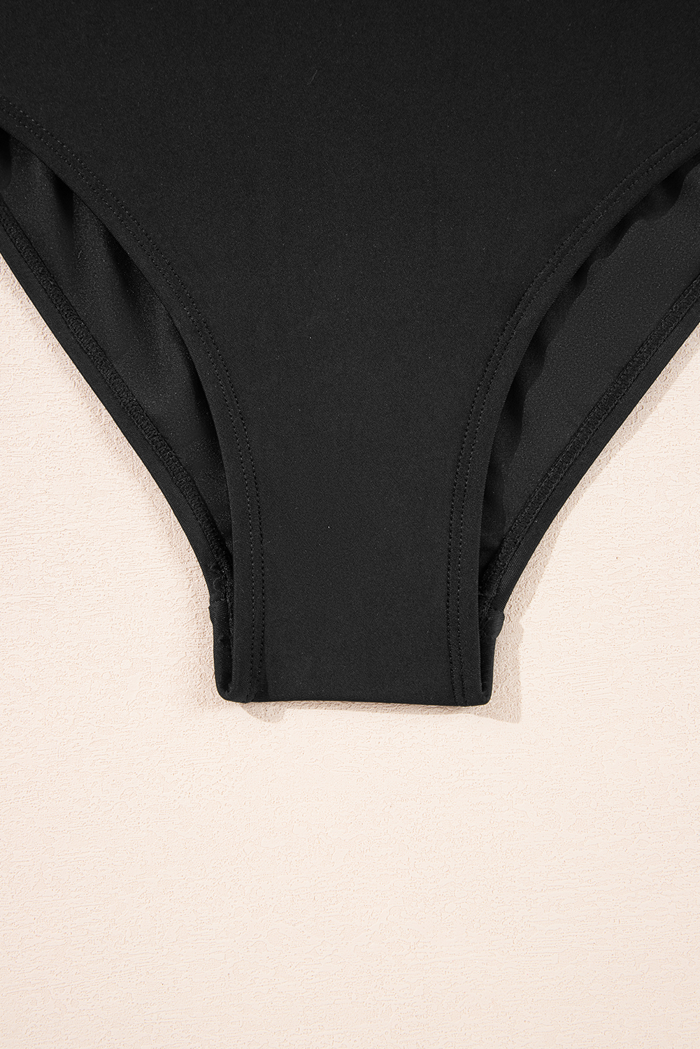 Black Plant Print Zip Front Half Sleeve One Piece Swimsuit