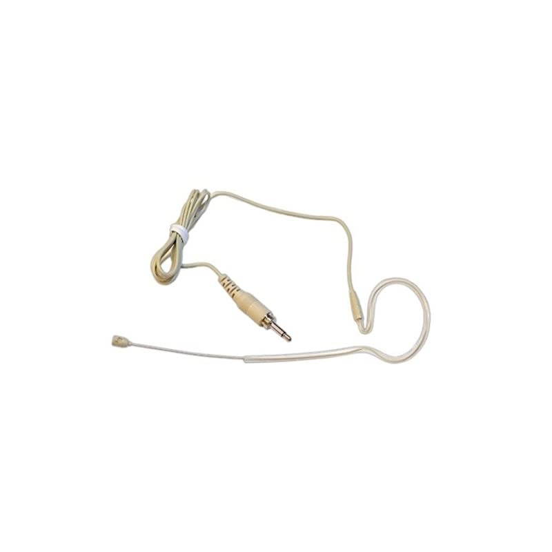 Tan 35mm Screw Single Ear Hook for Wireless Headset Microphone System stealth Skin Color Earhook