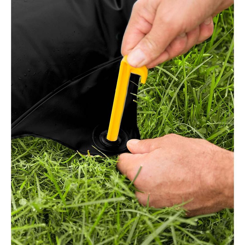 HearthSong Inflatable Tire Run with Sprinkler for Kids,  For Use With or Without Water