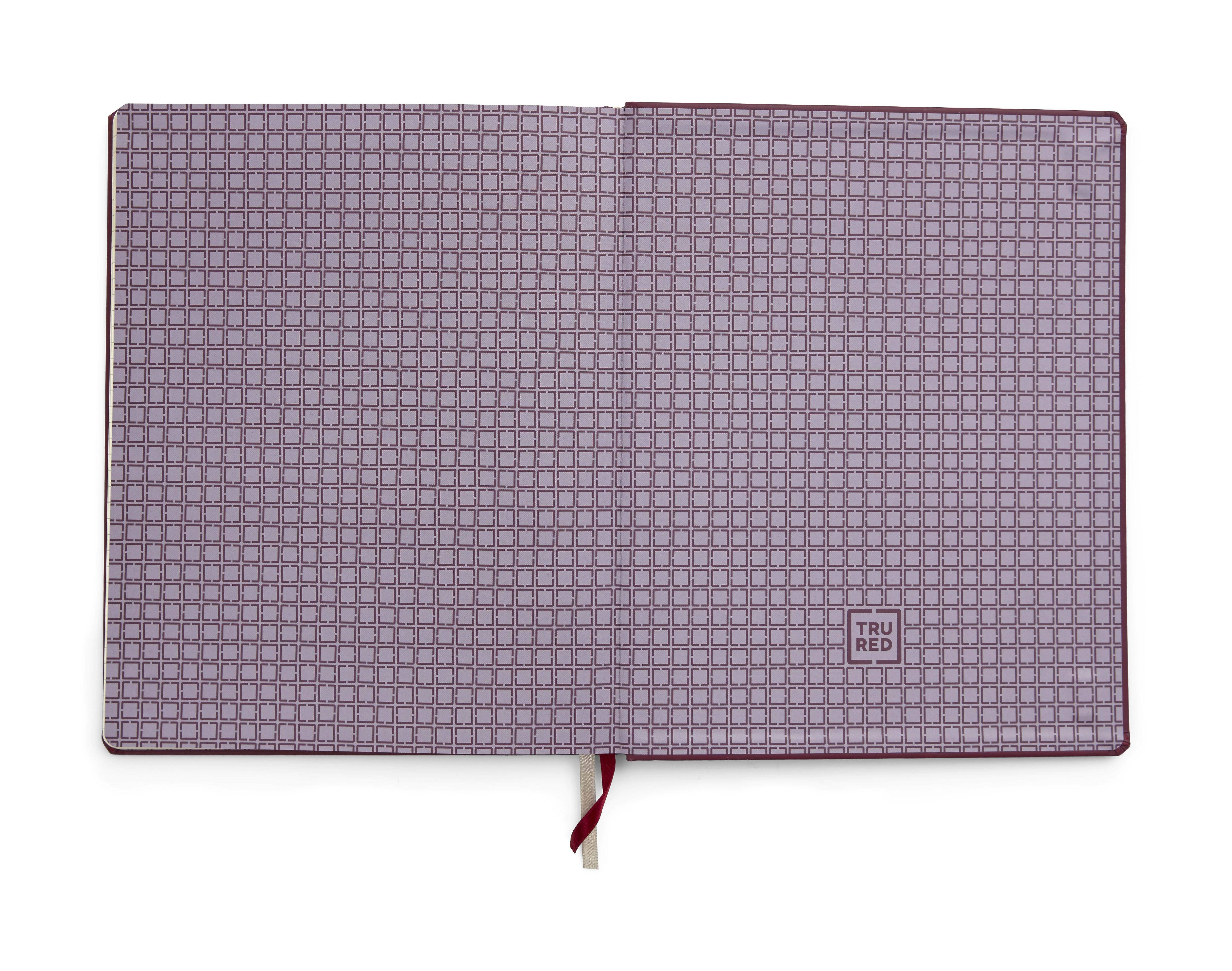 TRU RED Large Hard Cover Ruled Journal Purple TR55730