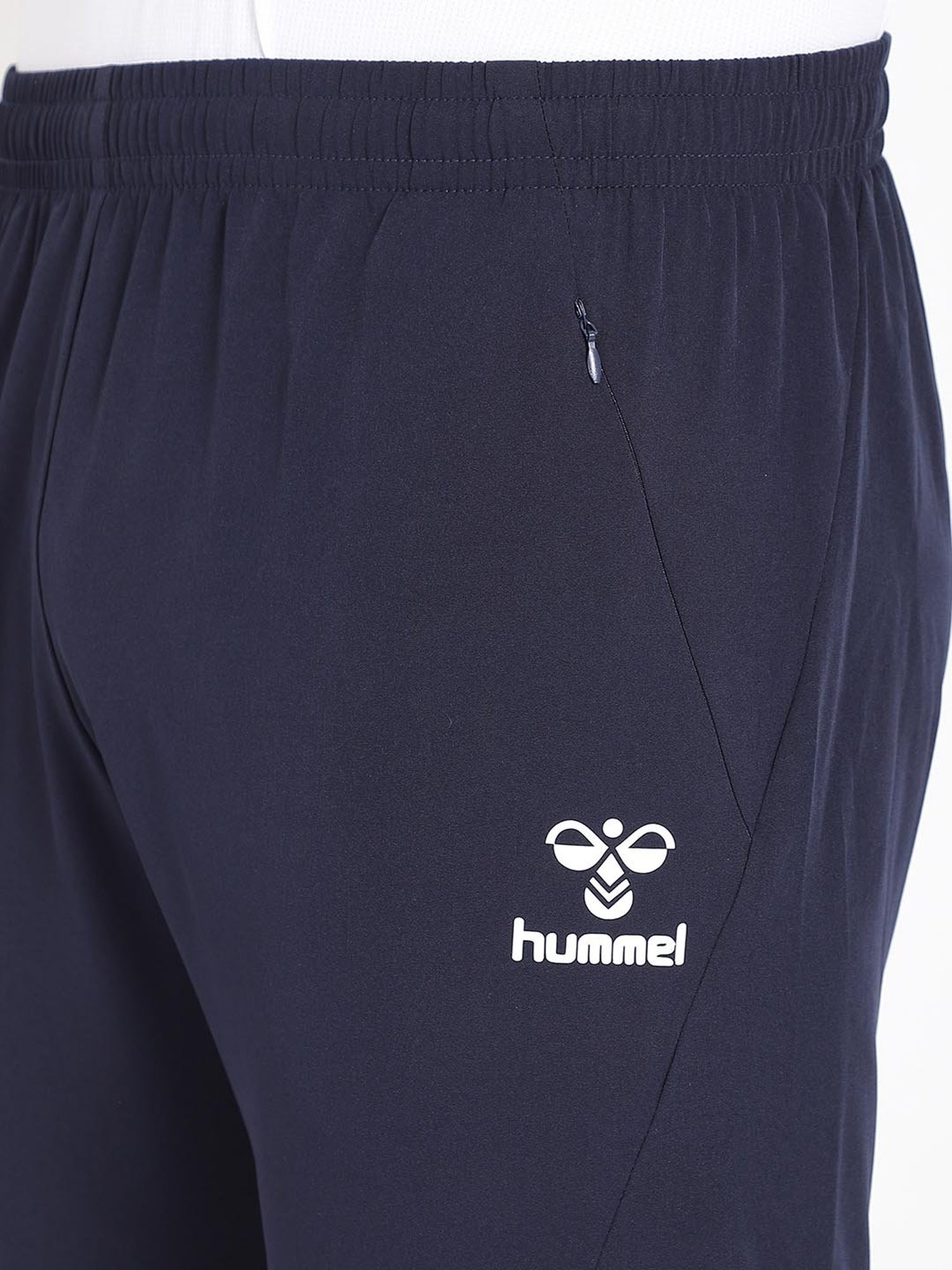 Hummel Navy Polyester Trackpants