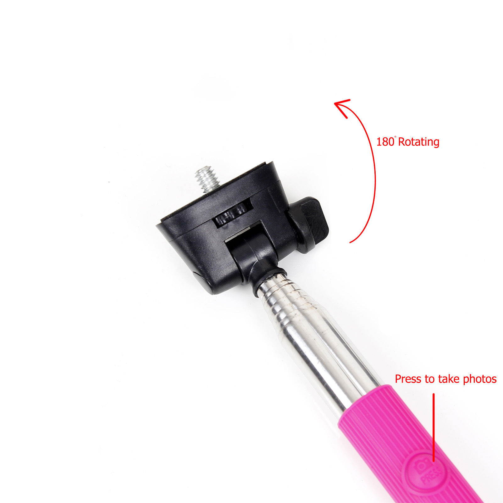 Bluetooth Shutter Extendable Handheld Selfie Stick Monopod for Samsung iPhone 5S
