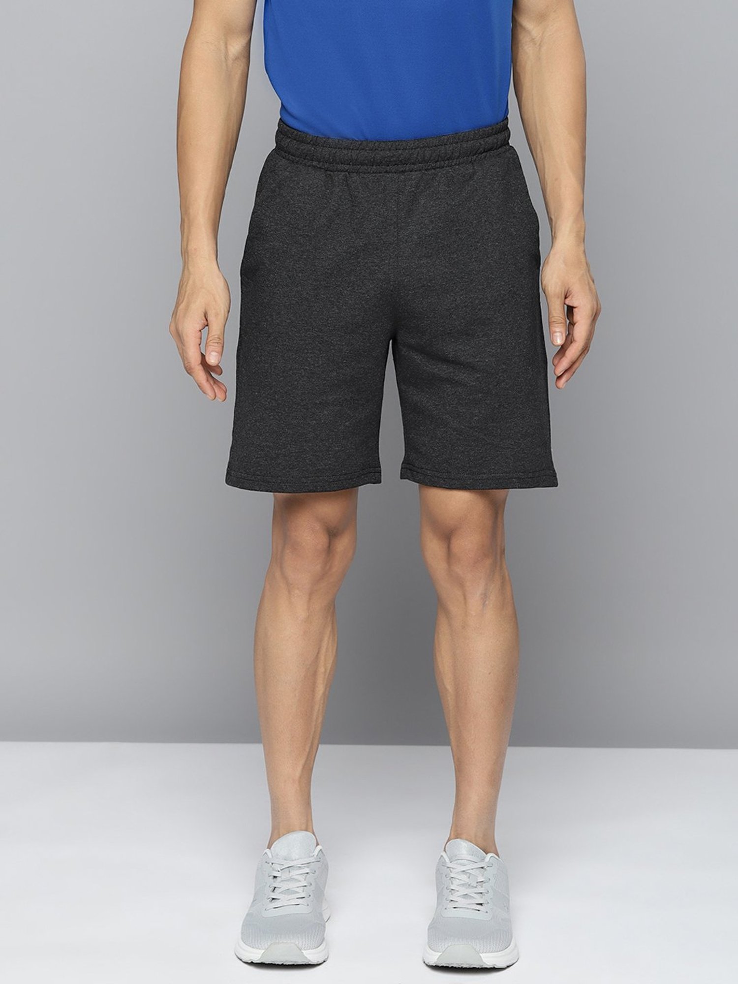 ALCIS Charcoal Slim Fit Sports Shorts