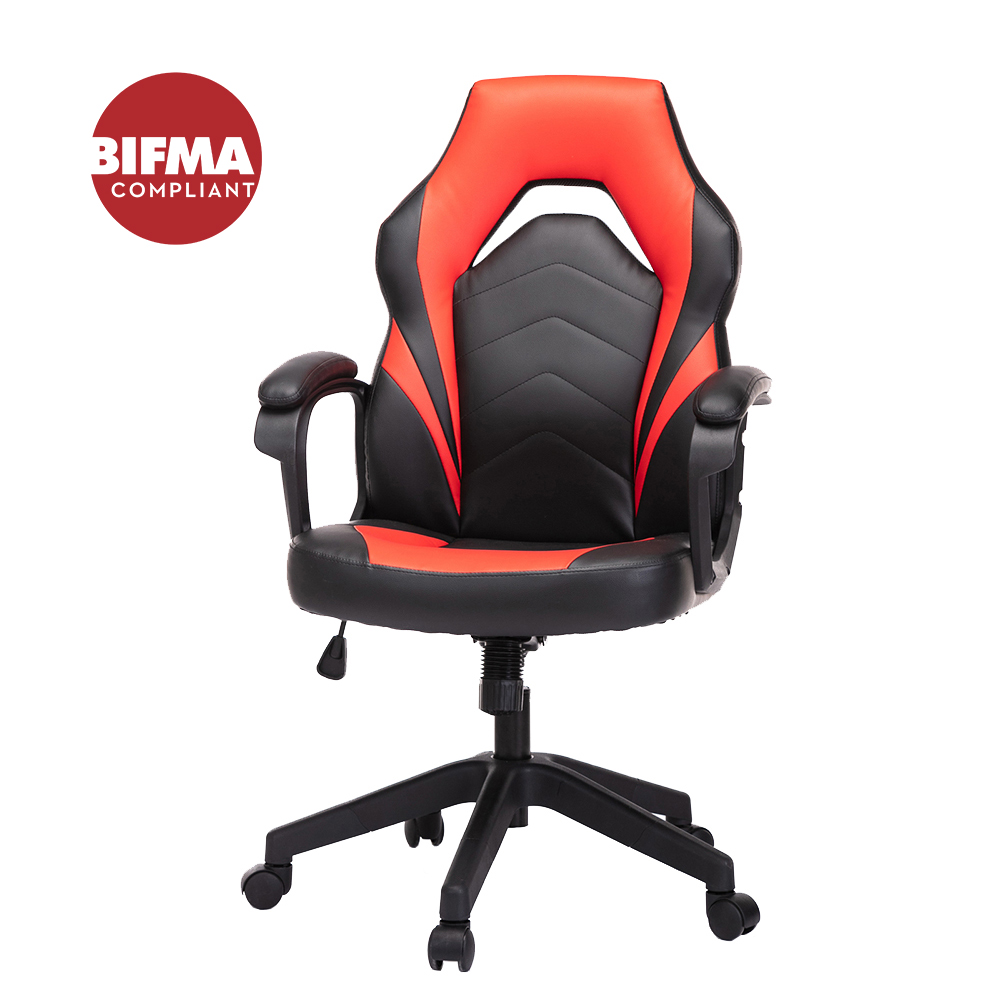 Gaming Chair, Racing Style Computer Desk Chair Padded Armrests Ergonomic Lumbar Support Adjustable Height