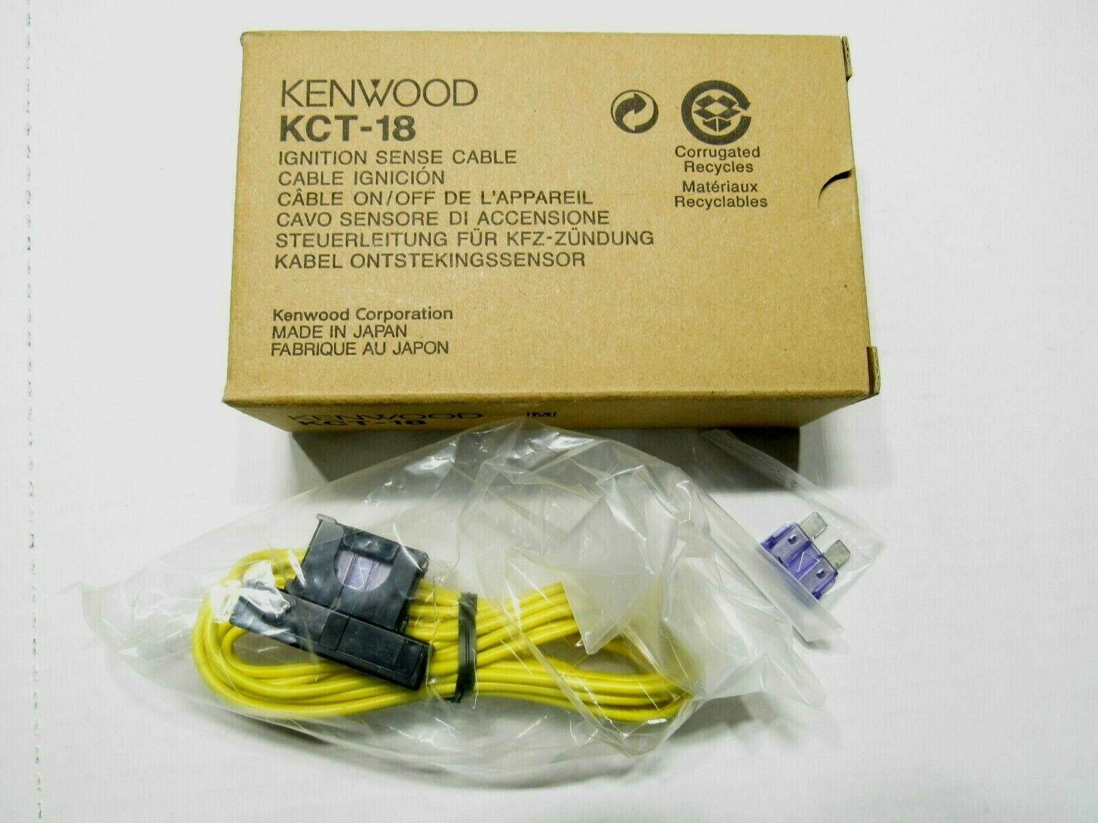 QTY 20 Case lot Kenwood KCT-18 Ignition Sense Cable NEW NIB OEM FACTORY