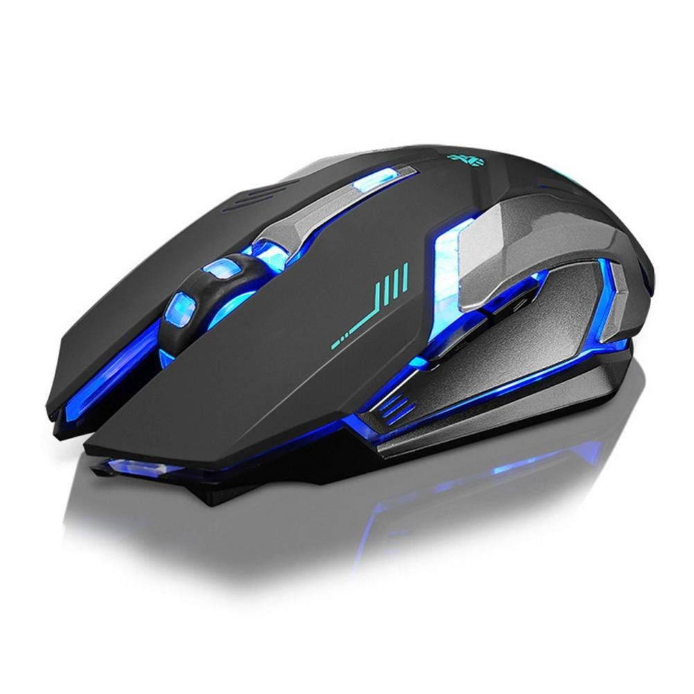 Zgeer Rechargeable Z7 Wireless Silent LED Backlit USB Optical Ergonomic Gaming Mouse