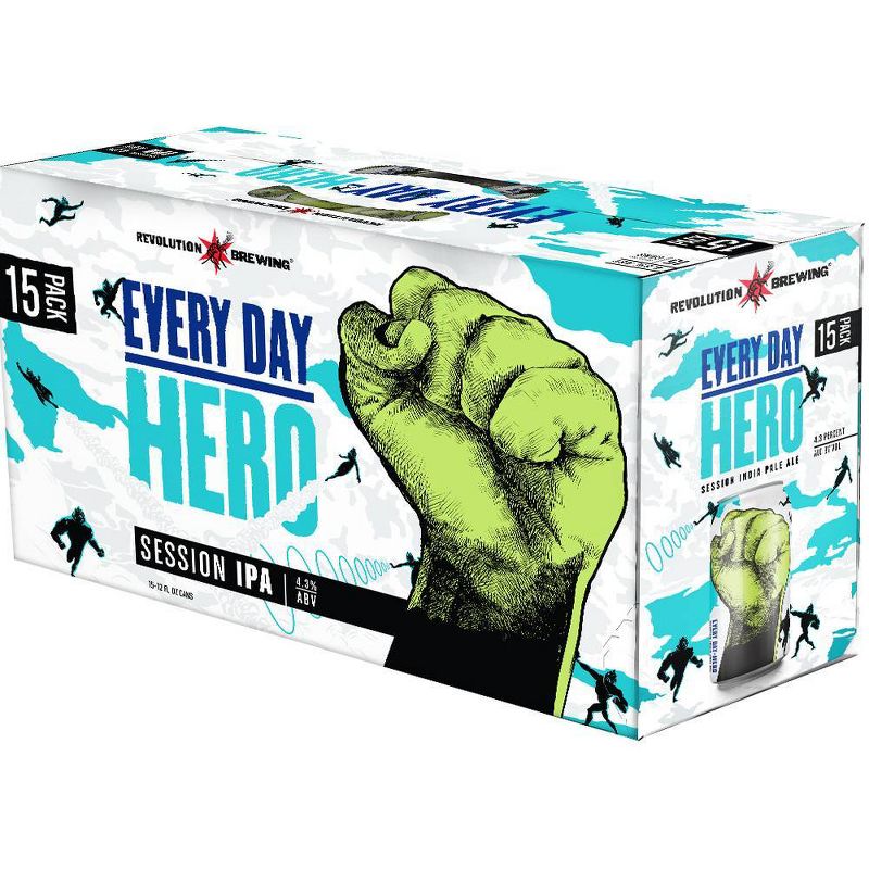 Revolution Every Day Hero Session IPA Beer - 15pk/12 fl oz Cans