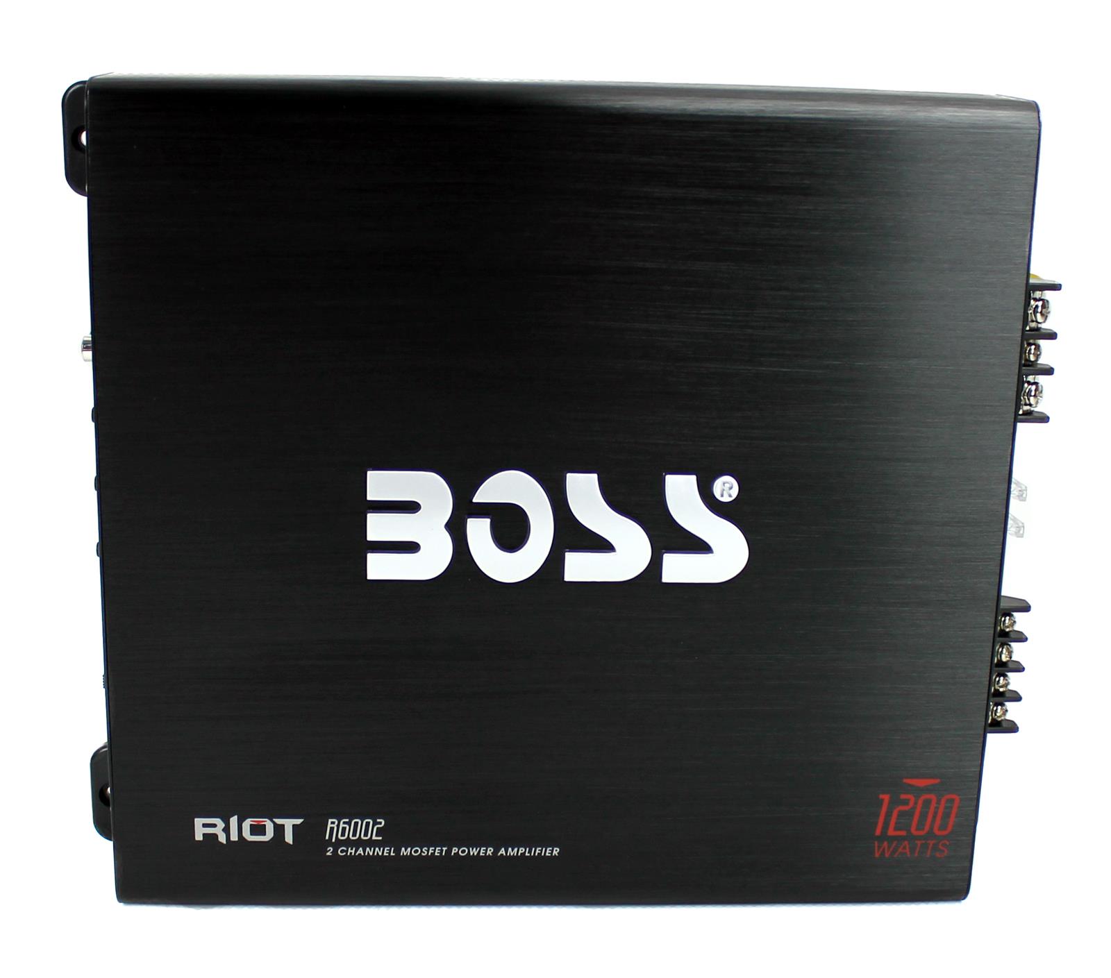 New Boss R6002 Riot 2Ch Car Audio Amplifier Amp 1200W 2 Channel W/ Remote