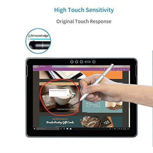 [2 Pack] MEGOO Surface Go Screen Protector [Tempered Glass] [Lifttime Warranty] [Easy Installation] [Bubble Free] [Anti-Scratch], Screen Protector for Microsoft Surface Go (10 Inch, 2018)