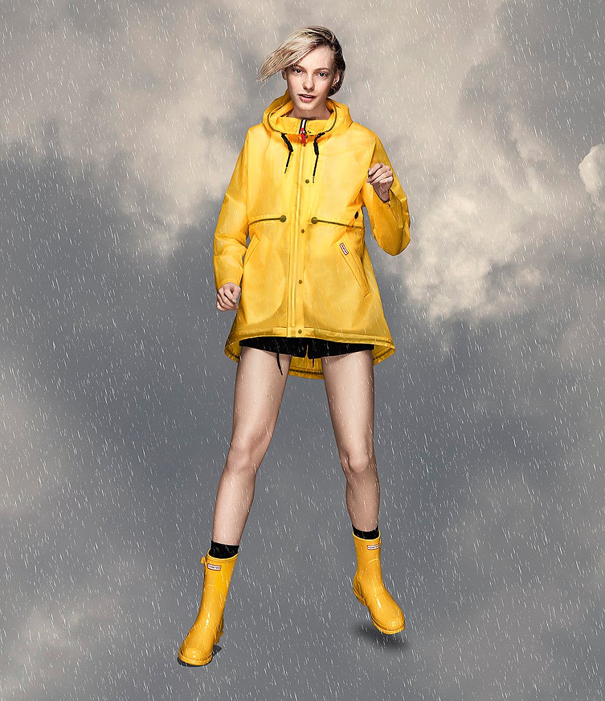 Hunter Women's Original Short Gloss Buckle Strap Rain Boots