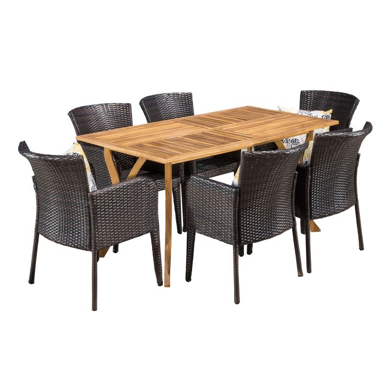 5pc Milano Dining Tan - Royal Garden