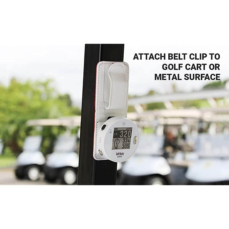 Voice X GPS/Rangefinder Bundle with Belt Clip, 5 Ball Markers and 1 Magnetic Hat Clip