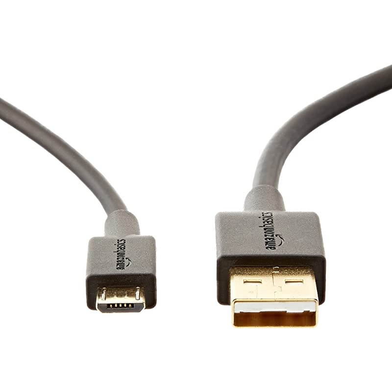 USB 20 AMale to Micro B Cable 3Foot Black 5Pack