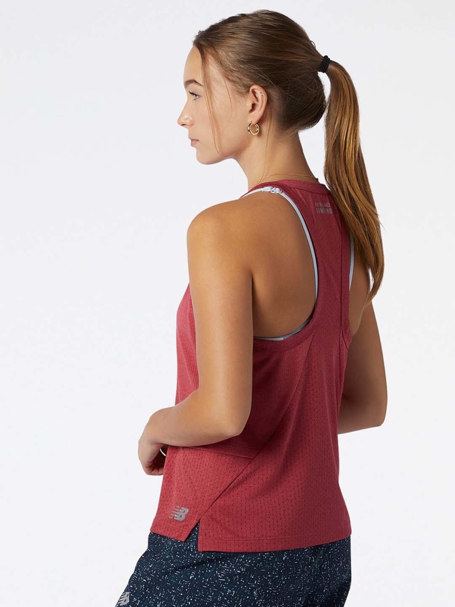 New Balance Rust Printed Sports T-Shirt